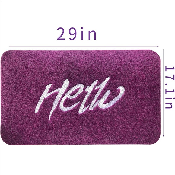 Hello purple doormat - Picture 4 of 4